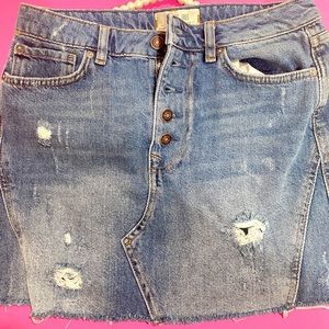 Free People Denim skirt